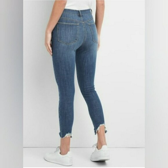 Gap Denim True Skinny Jeans Indigo Stretch Size 30 - Picture 2 of 13
